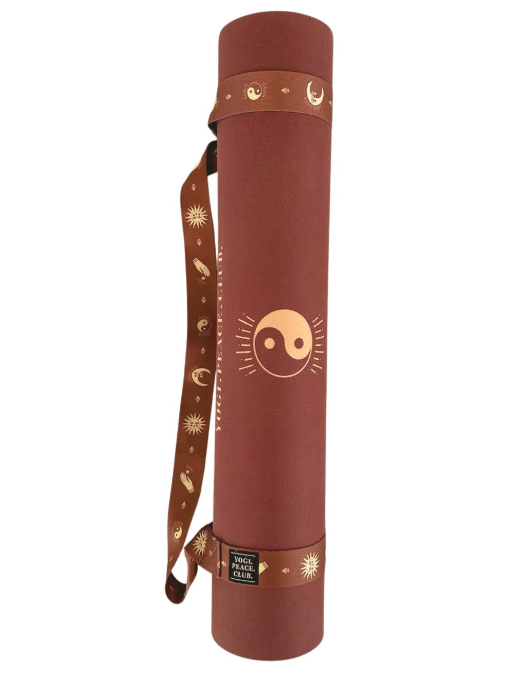 6 mm XL Eco Ceremony Cinnamon Yoga Mat + Strap - Yogi Peace Club - YOGA MAT