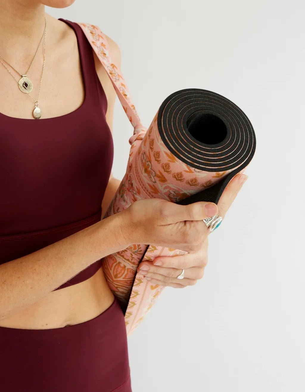 6 mm XL Eco Salty Peach Yoga Mat + Strap - Yogi Peace Club - YOGA MAT