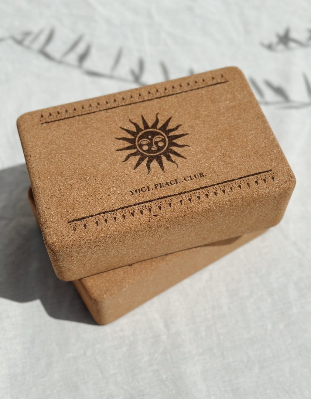 Cork Yoga Block - Sun 2 Pack - Yogi Peace Club - YOGA PACK